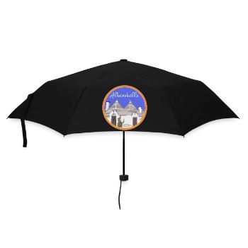 Trulli Houses Alberobello Bari Trullo Italy - Umbrella (small) - black - Front