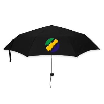 Brésil Couleurs drapeau drapeau - Parapluie standard - noir - Devant
