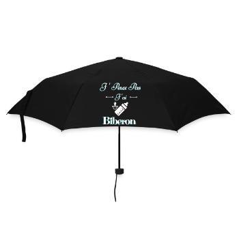 J peux pas j'ai biberon - Parapluie standard - noir - Devant