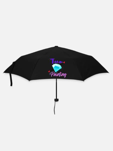 Team Diamond Painting - Regenschirm (klein) - Schwarz