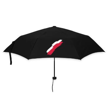 Polen - Regenschirm (klein) - Schwarz - Vorne