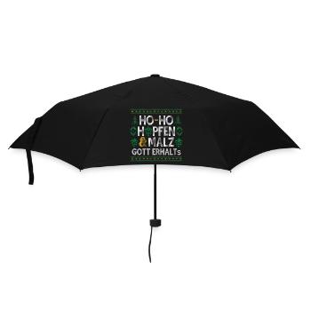 HO-HO HOPFEN UND MALZ GOTT ERHALTS WEIHNACHTSPULLI - Regenschirm (klein) - Schwarz - Vorne