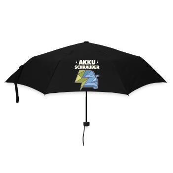 Akku Schrauber KFZ Mechaniker Schrauber E-Auto - Regenschirm (klein) - Schwarz - Vorne