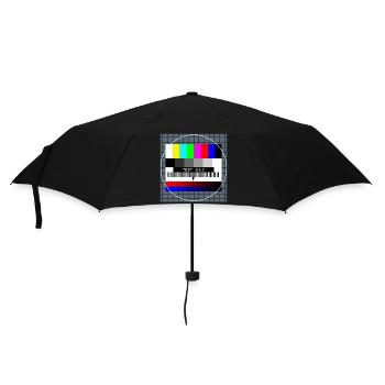 Retro Style Vintage Old School - Regenschirm (klein) - Schwarz - Vorne