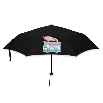 Kids Ice Cream - Umbrella (small) - black - Front