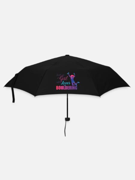 Bouldern - Regenschirm (klein) - Schwarz