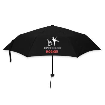 Grandfather Grandpa Funny Saying - Umbrella (small) - black - Front