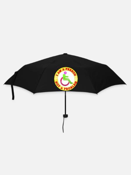 I Am a Person Not a Problem - Umbrella (small) - black