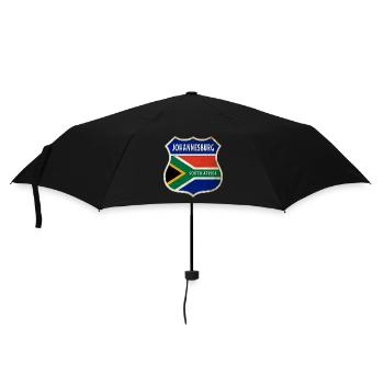 Johannesburg Südafrika Wappen Flaggen Design - Regenschirm (klein) - Schwarz - Vorne