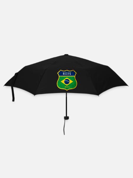 Recife Brasilien Wappen Flaggen Design - Regenschirm (klein) - Schwarz