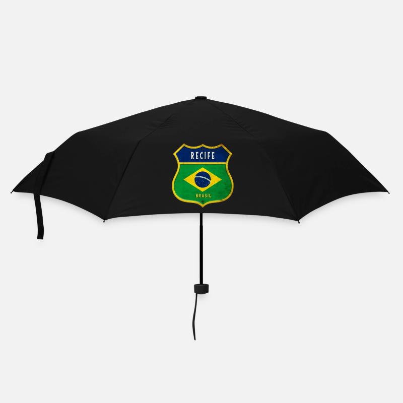 Recife Brasilien Wappen Flaggen Design - Regenschirm (klein) - Schwarz