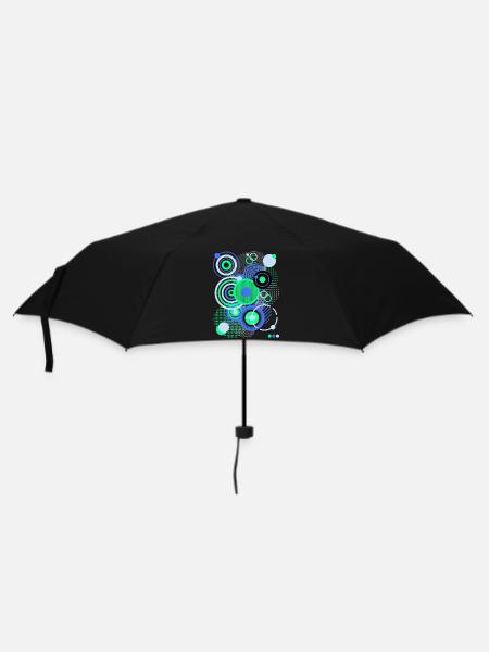 Muster Bunt Illustration Abstrakte Kunst Kreativ - Regenschirm (klein) - Schwarz