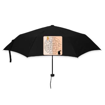 Labyrinth Bunny Easter Bunny - Umbrella (small) - black - Front