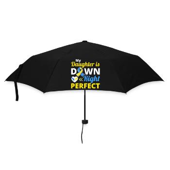 World Down Syndrome Awareness day Yellow Blue - Umbrella (small) - black - Front