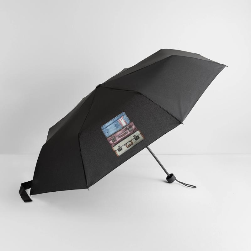 Suitcase stack with 3 old suitcases Umbrella (small)
