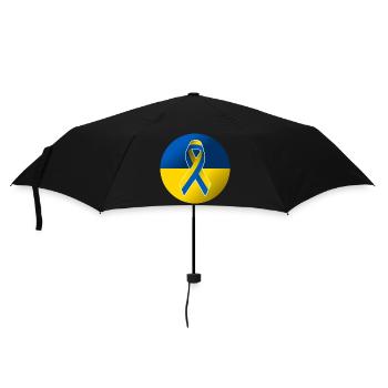 Freiheit für die Ukraine - Regenschirm (klein) - Schwarz - Vorne