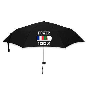 Algeria and France Power 100% - Umbrella (small) - black - Front