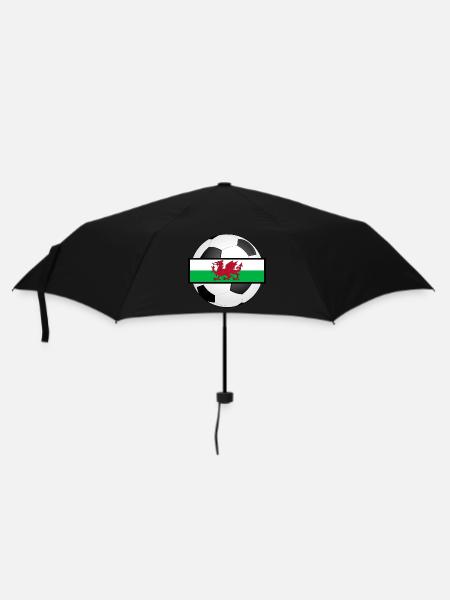 Wales UK Football World Cup Gift - Umbrella (small) - black