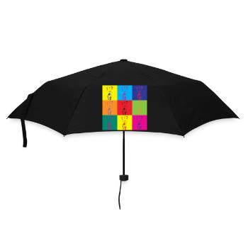 Pop Art Woman Retro Art Gift - Umbrella (small) - black - Front