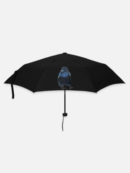 Raven Crow Walking - Umbrella (small) - black