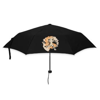 Stylish runner always one step ahead - Umbrella (small) - black - Front