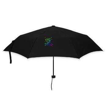 Ich hasse es süß zu sein | lustig | Spruch - Regenschirm (klein) - Schwarz - Vorne