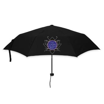 Salle de Yoga Fleur Fleur - Parapluie standard - noir - Devant