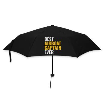 Airboat Fanboat Airboating Swamp boat Captain - Umbrella (small) - black - Front