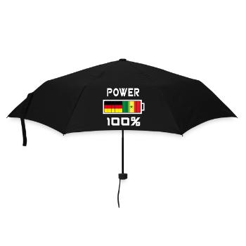 Germany and Senegal Power 100% - Umbrella (small) - black - Front
