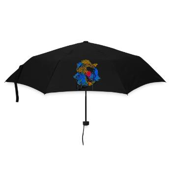 A Beautiful and Funny Watercolor Calavera Design - Umbrella (small) - black - Front