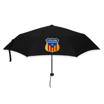 Catalonia coat of arms design - Umbrella (small) - black - Front