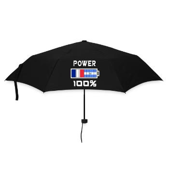 Le Salvador et la France alimentent à 100 % - Parapluie standard - noir - Devant
