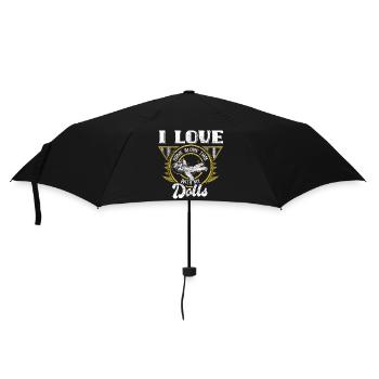 Voodoo Bondieu Lustiger Spruch Geschenkidee - Regenschirm (klein) - Schwarz - Vorne