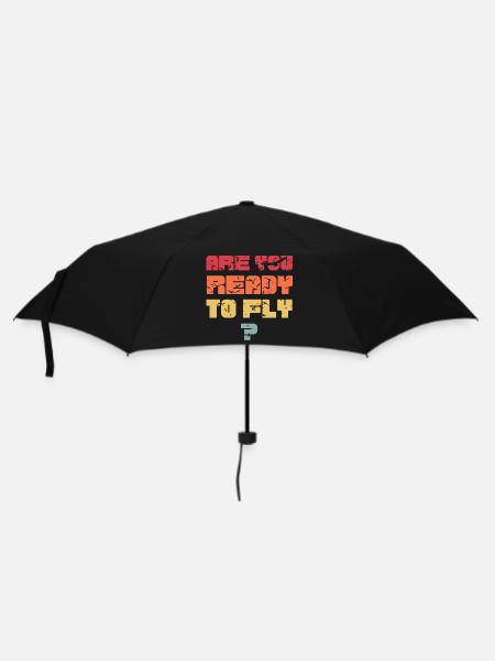 Sind Sie bereit zu fliegen? - Regenschirm (klein) - Schwarz