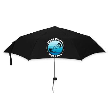 Kitesurfen Kitesurfen Kiteboarding Kiteboard - Regenschirm (klein) - Schwarz - Vorne