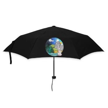 Rabbit Rabbit Landscape Outdoor Nature Lovers - Parapluie standard - noir - Devant
