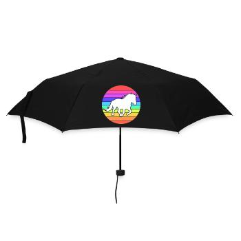 Chevaux Cheval Fou Haflinger Galop Chevaux islandais - Parapluie standard - noir - Devant