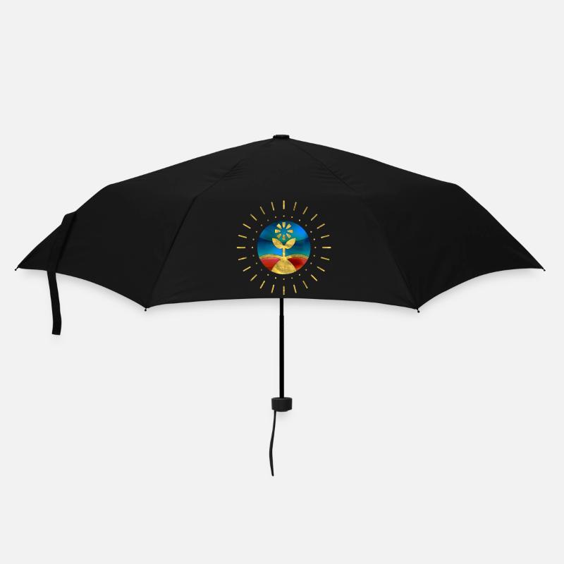 Flower Sun Fun - Umbrella (small) - black