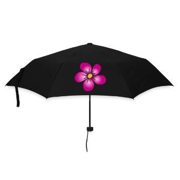 pink flower floral pattern flower vine flowery - Umbrella (small) - black - Front