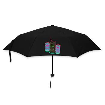 NOS4LINE - Regenschirm (klein) - Schwarz - Vorne