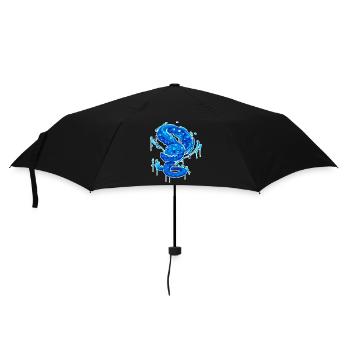 Un serpent étrange d’eau beau et drôle - Parapluie standard - noir - Devant