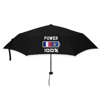 France and Kosovo are in power - Umbrella (small) - black - Front