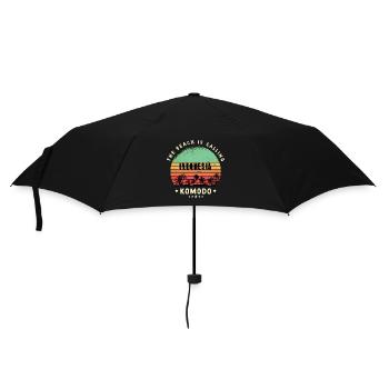 Komodo Indonesien Strand Design - Regenschirm (klein) - Schwarz - Vorne