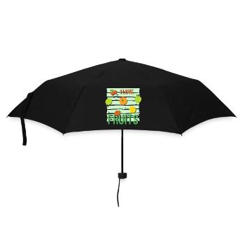 I love Fruits - Umbrella (small) - black - Front