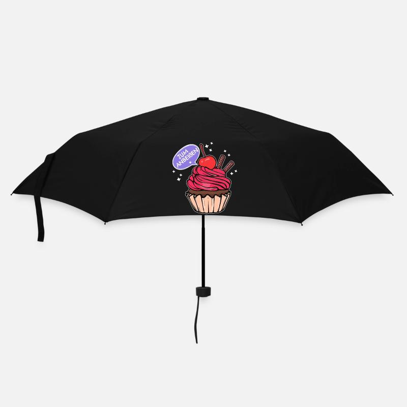 Süßigkeiten Statement Backen Cupcake Naschen - Regenschirm (klein) - Schwarz