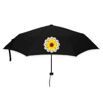Daisies with yellow flower Daisy flower - Umbrella (small) - black - Front