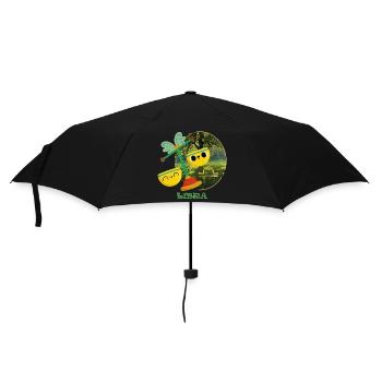 Kawaii Libra Zodiac Sign Illustration - Umbrella (small) - black - Front