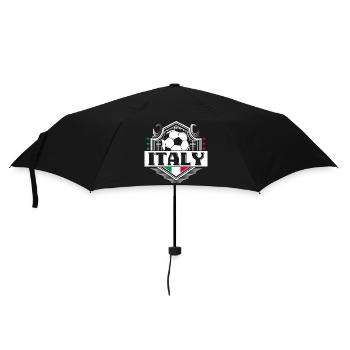 Italien Fußball Italienisch Sport Geschenkidee - Regenschirm (klein) - Schwarz - Vorne