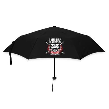 Japan Manga Origin Gift Idea - Umbrella (small) - black - Front