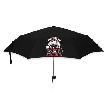 Japan Anime Japanese Gift Idea - Umbrella (small) - black - Front